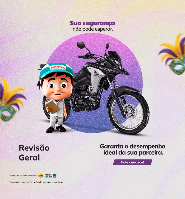 Banner Fevereiro 2026 MotoPark Honda Revisão Geral