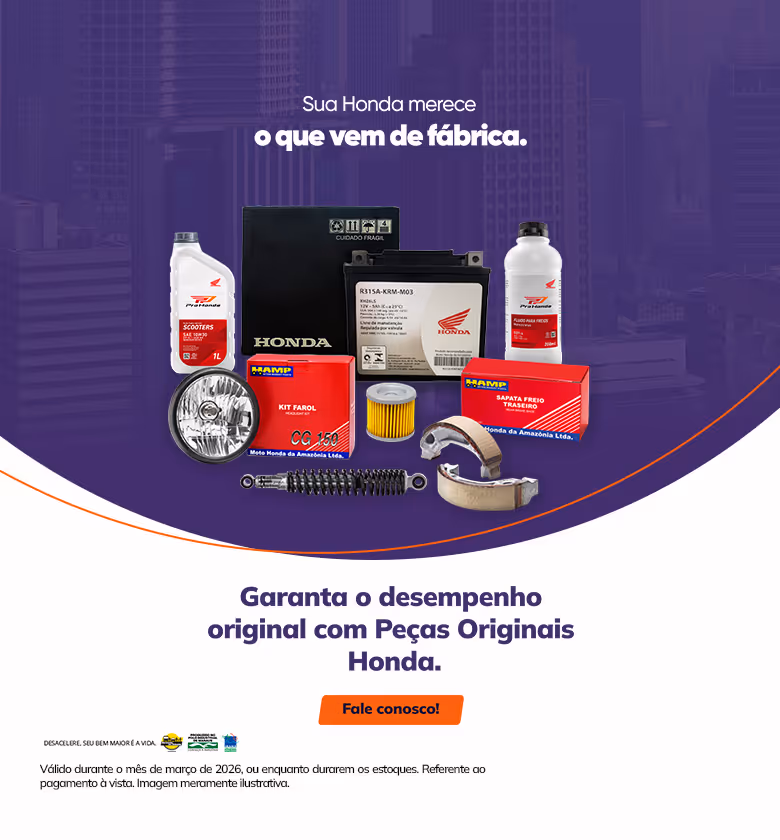 Banner Fixo Março 2026 MotoPark Honda Peças Originais