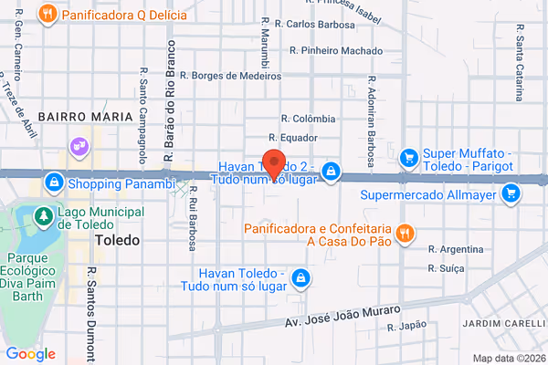 Mapa da localização - Toledo