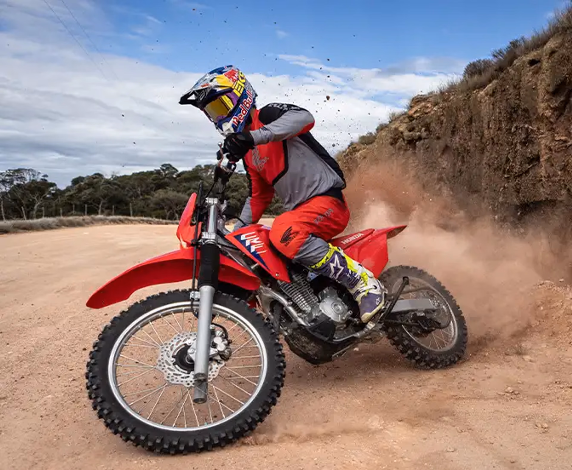 CRF 300F detalhe da suspensão dianteira - 5 de 7