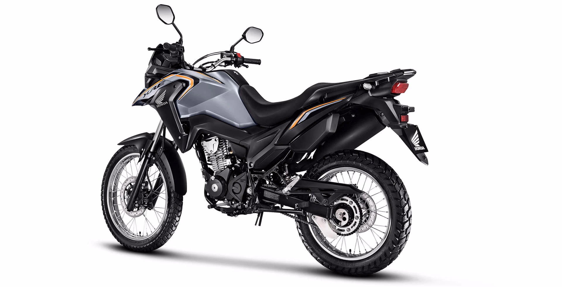 XRE 190 vista lateral traseira esquerda na cor cinza - 10 de 12