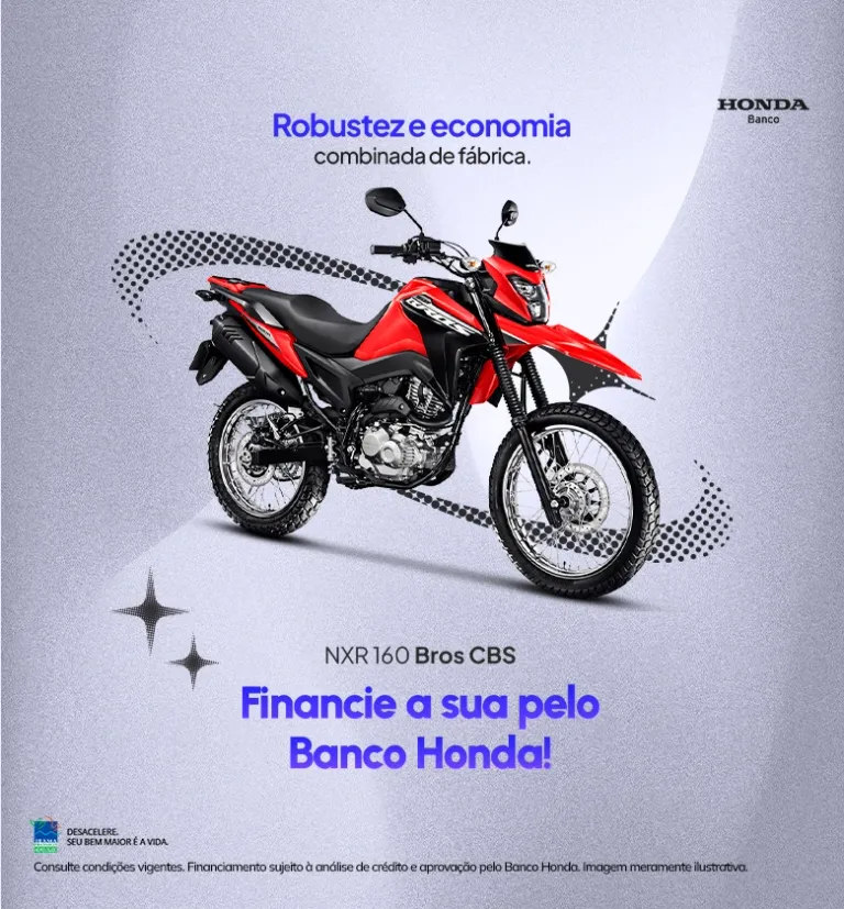 Banner MotoPark NXR 160 Bros CBS Banco Honda