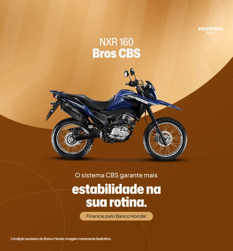 NXR 160 Bros CBS, financiamento, Banco Honda