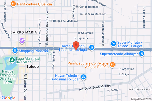 Mapa da localização - Toledo